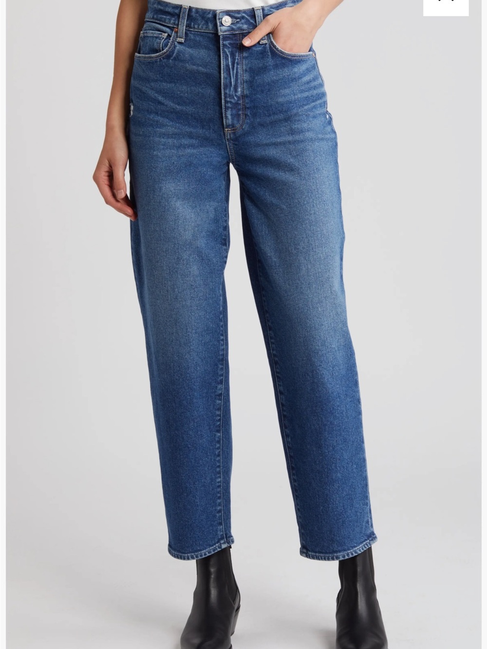 PAIGE Alexis High Rise Button Fly Size 27 Straight Leg